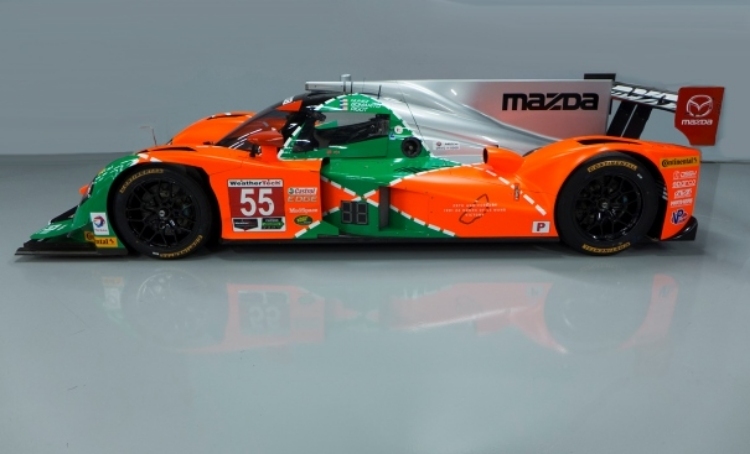 Der Mazda LMP2 in der Lackierung von Le Mans 1991