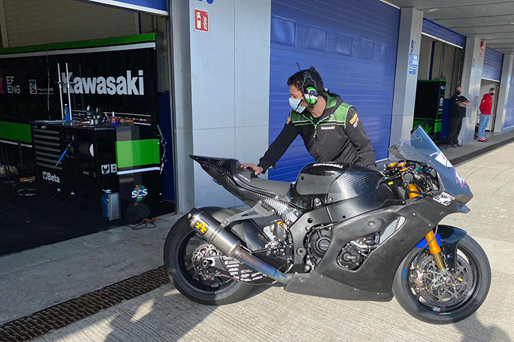 Die Puccetti-Kawasaki mit Öhlins Suspension