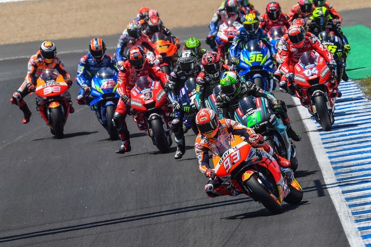 Der MotoGP-Start in Jerez