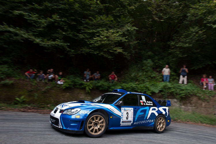 Robert Kubica bei seinem Rallyesieg