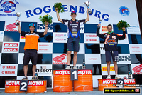Das MX2 - Tagespodium: Auberson 2. - Scheiwiller Sieger - Mantovani 3.