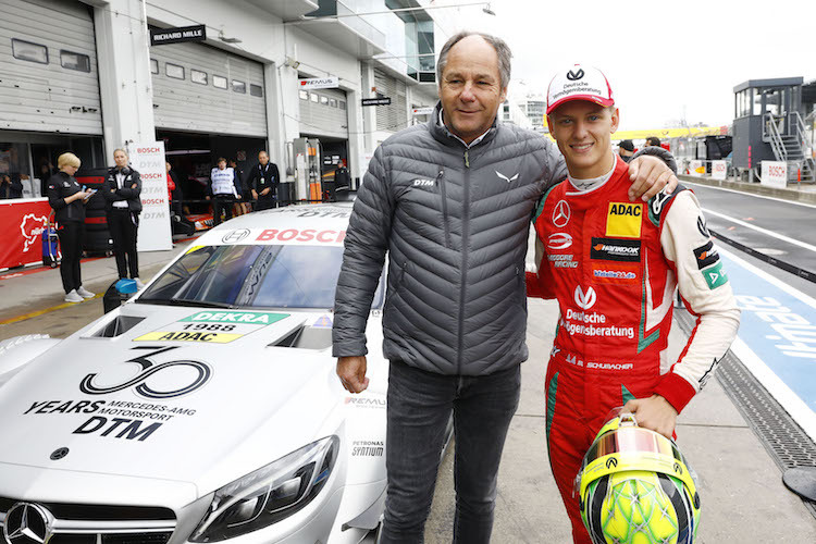 Gerhard Berger mit Mick Schumacher