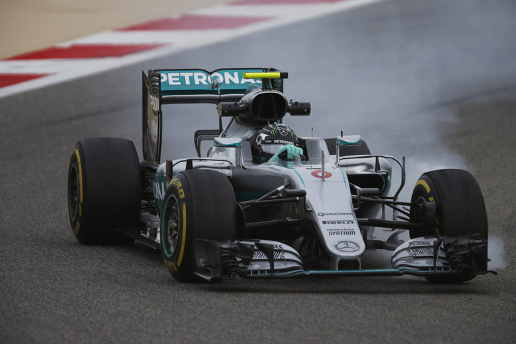 Nico Rosberg sicherte sich im ersten freien Training in Bahrain die Bestzeit