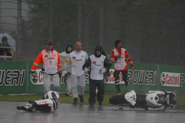 So endete die Karriere von James Toseland im Regen auf dem Nürburgring