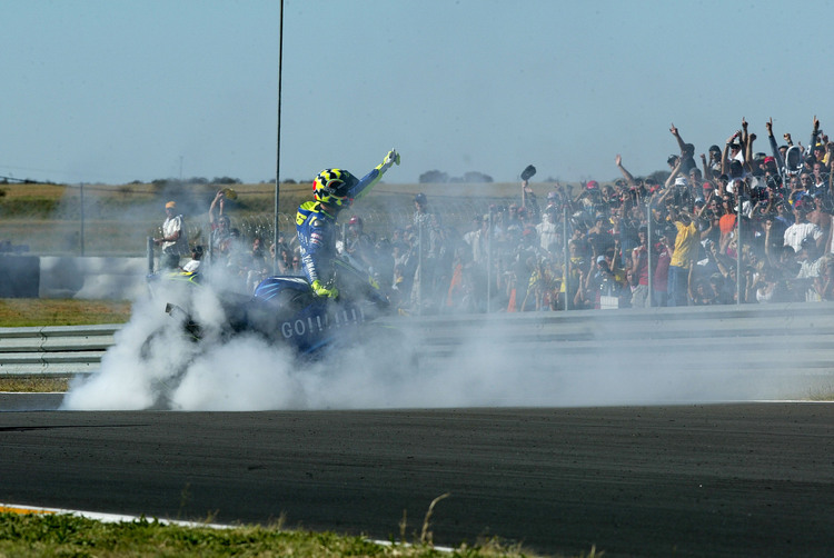 Welkom 2004: Valentino Rossi feiert seinen ersten Yamaha-Sieg