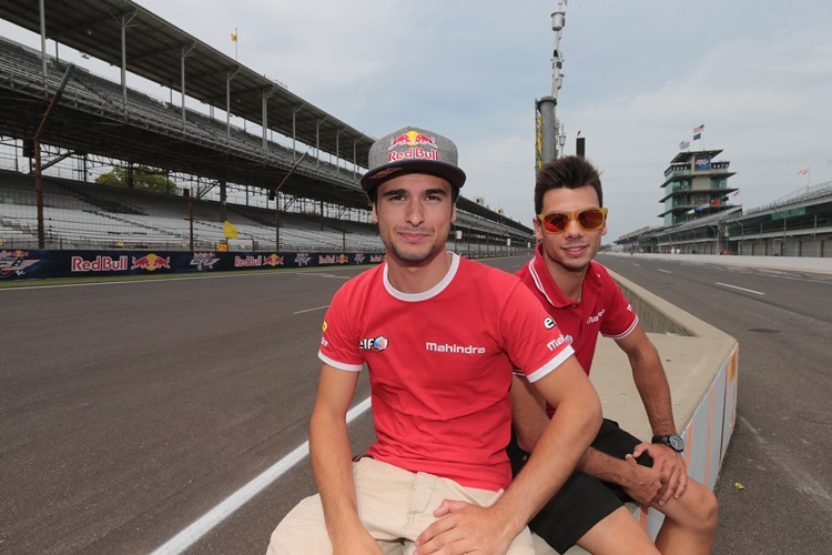 Arthur Sissi und Miguel Oliveira auf dem Indianapolis Speedway