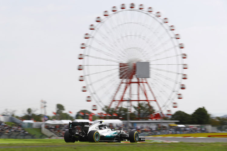 Nico Rosberg war im ersten freien Training der schnellste Mann auf dem Suzuka Circuit