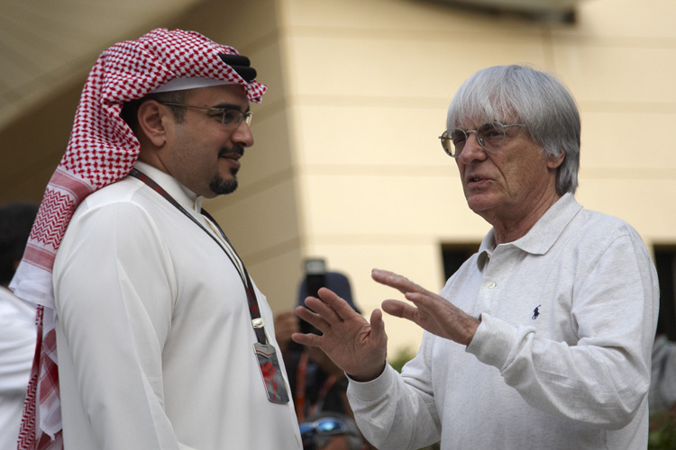 Kronprinz Salman mit Formel-1-Promoter Bernie Ecclestone