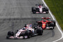 Sebastian Vettel im Force-India-Sandwich