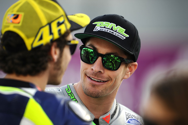 Alte Weggefährten: Valentino Rossi (li.) und NIcky Hayden