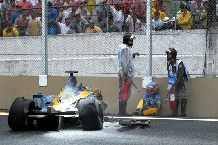Alonso: Nach dem Crash in Interlagos 2003 benommen