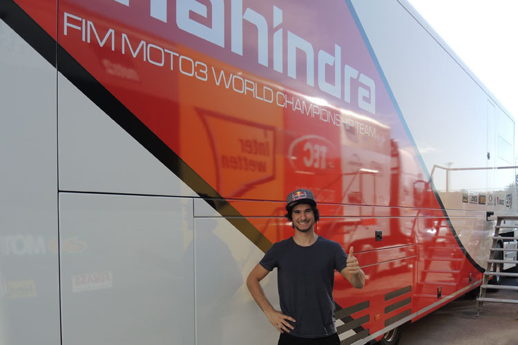 Moto3-Pilot Arthur Sissis in Jerez: Der Australier hat nun den grossen indischen Mahindra-Konzern im Rücken