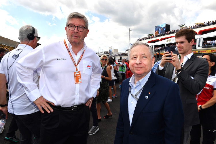 Ross Brawn und Jean Todt beim Grossen Preis von Frankreich