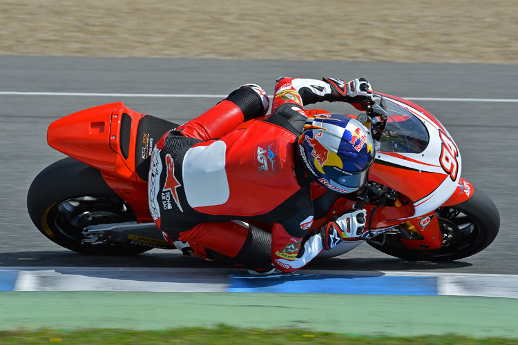 Jonas Folger beim letzten Test vor der Saison in Jerez