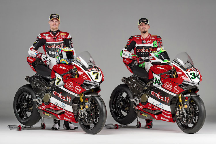 Chaz Davies und Davide Giugliano bilden auch 2016 das Aruba.it Ducati-Werksteam