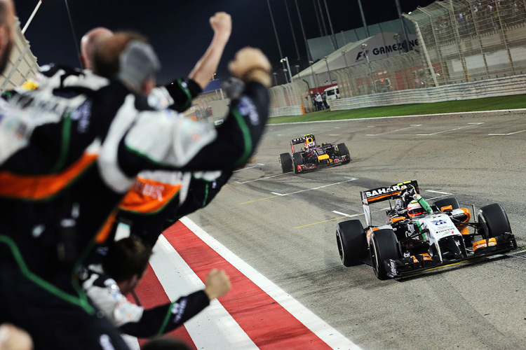 Sergio Pérez wurde 2014 im Bahrain-GP hervorragender Dritter