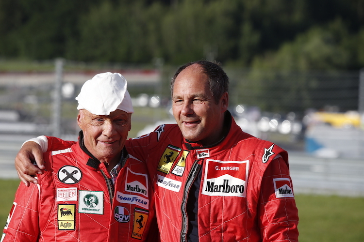 Gerhard Berger und Niki Lauda 2014 in Spielberg