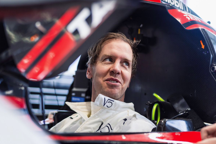 Sebastian Vettel im Langstrecken-Rennwagen