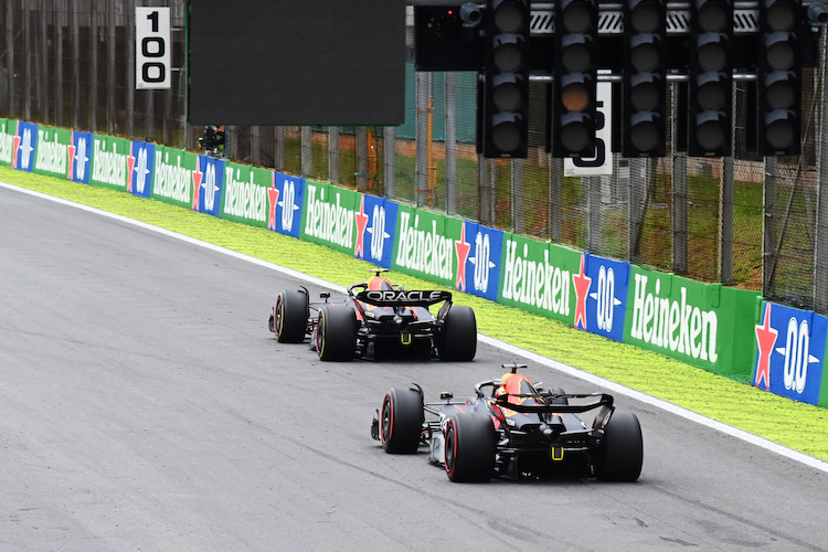 Sergio Pérez und Max Verstappen