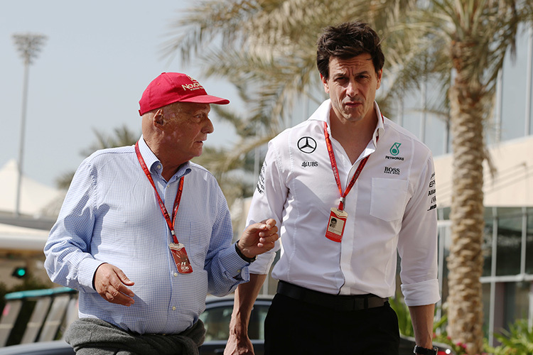 Niki Lauda und Toto Wolff