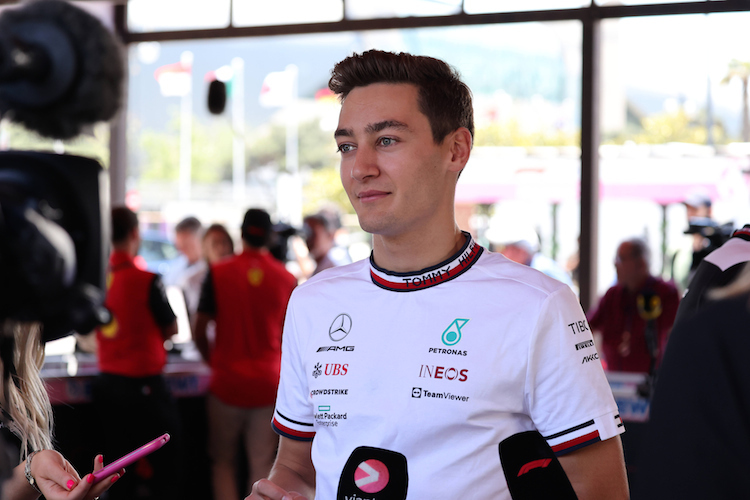 George Russell weiss: «es ist der feuchteste Punkt der Strecke, der bestimmt, wann man den Übergang von Intermediates auf Slicks macht»