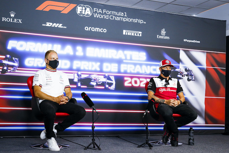 Valtteri Bottas und Kimi Räikkönen Ende Juni in Le Castellet