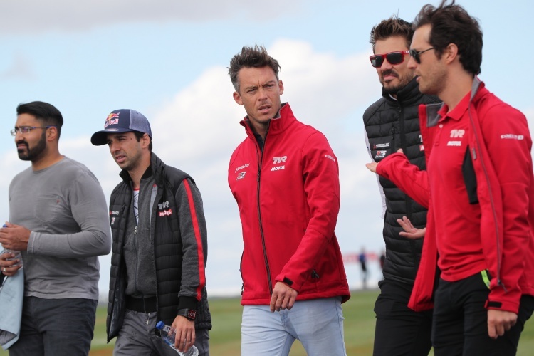 André Lotterer (Mitte) wird in Sebring keinen Track-Walk machen können