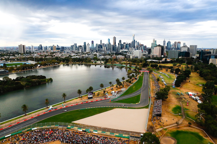 Der Albert-Park von Melbourne