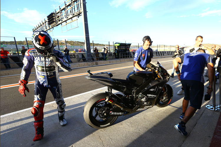 Jorge Lorenzo: Nur 15 MInuten auf der 2014-Yamaha