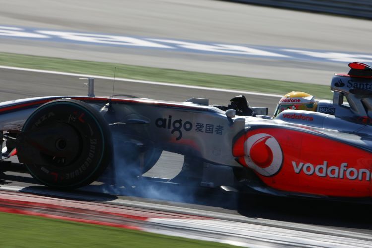 Lewis Hamilton gibt Gas