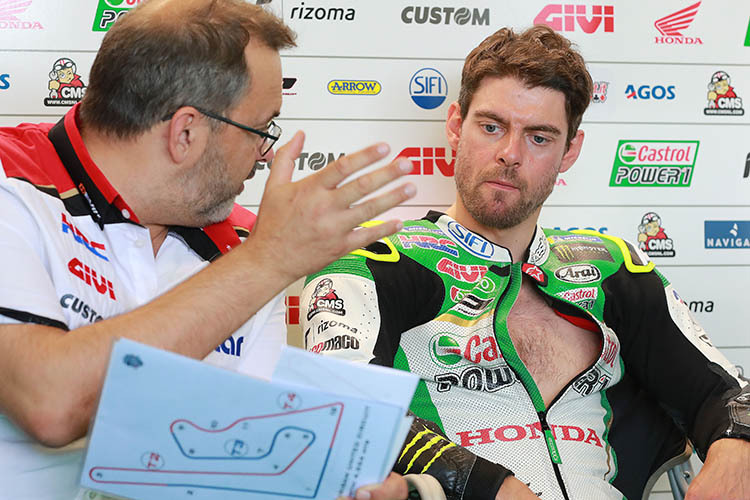 Cal Crutchlow mit Crew-Chief Beefy Bourguignon