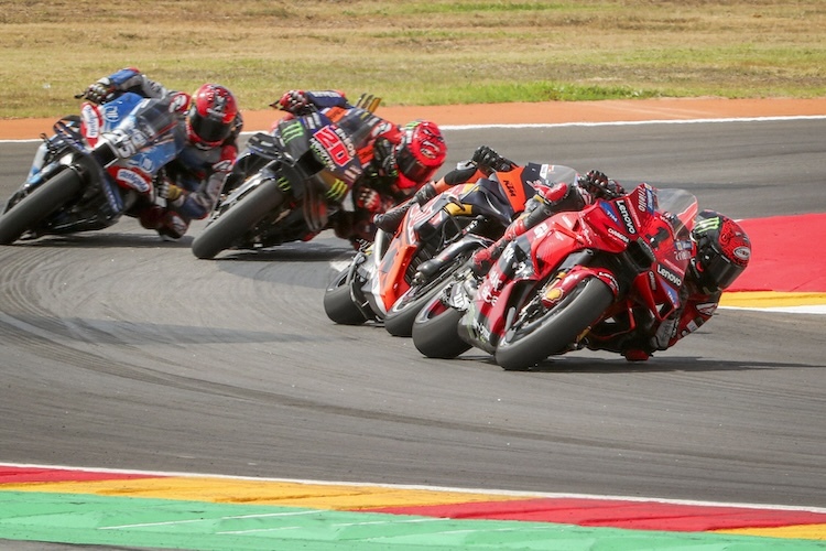 Pecco Bagnaia (9.) wurde von den Gegner nach und nach überholt