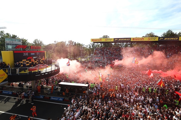 Podium in Monza