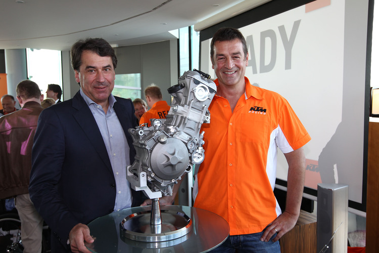 KTM-Firmenchef Stefan Pierer mit Ing. Kurt Trieb