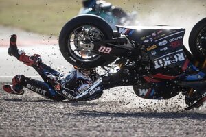 Michael van der Mark riskierte in der Superbike-WM 2025 viel)