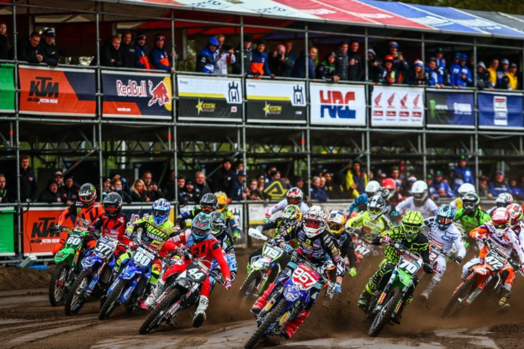 Start zum Rennen der EMX-250 in Valkenswaard