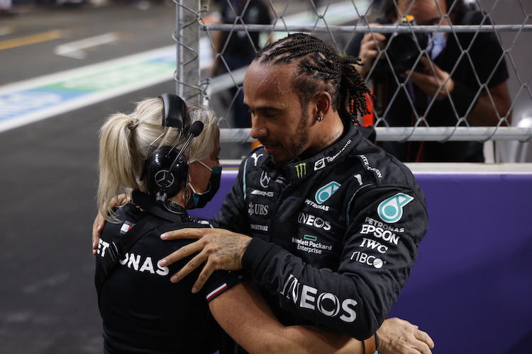 Lewis Hamilton und Angela Cullen