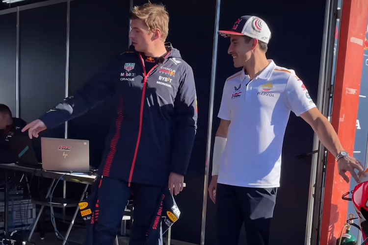 Max Verstappen verriet Marc Márquez die Geheimnisse seines Weltmeister-Autos von 2021