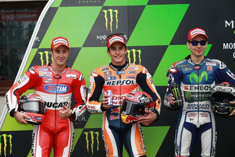 Die Schnellsten des Qualifyings: Dovizioso, Márquez, Lorenzo
