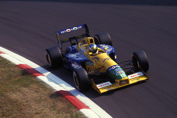 Monza 1991: Im Benetton B191 sicherte sich Michael Schumacher im Italien-GP seine ersten WM-Punkte
