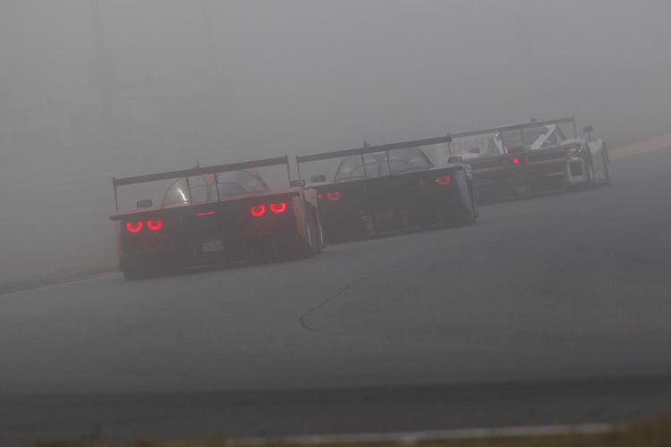 Der Sonnenaufgang brachte Nebel in Daytona