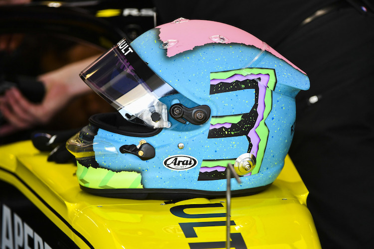 Der Helm von Daniel Ricciardo