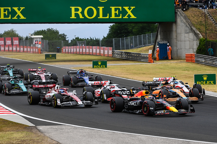 Das Formel-1-Feld 2022 auf dem Hungaroring