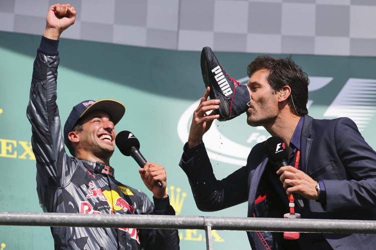 Daniel Ricciardo und Mark Webber 