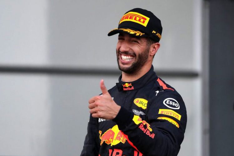 Daniel Ricciardo kann wieder lachen
