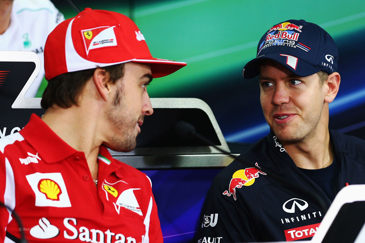 Fernando Alonso und Sebastian Vettel