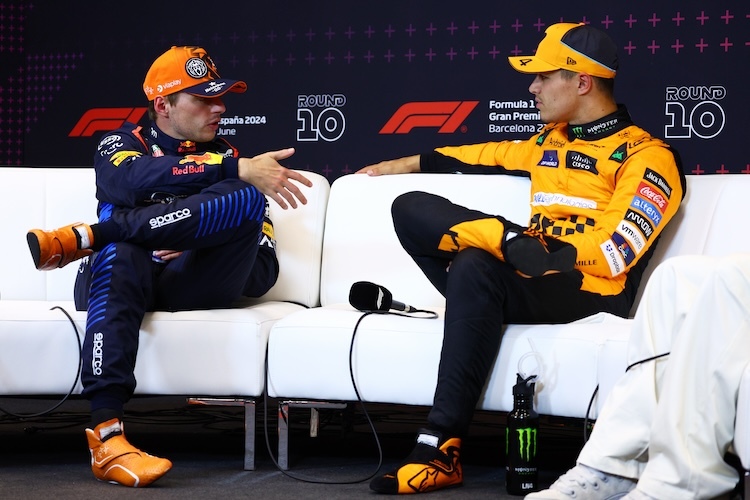 Max Verstappen und Lando Norris