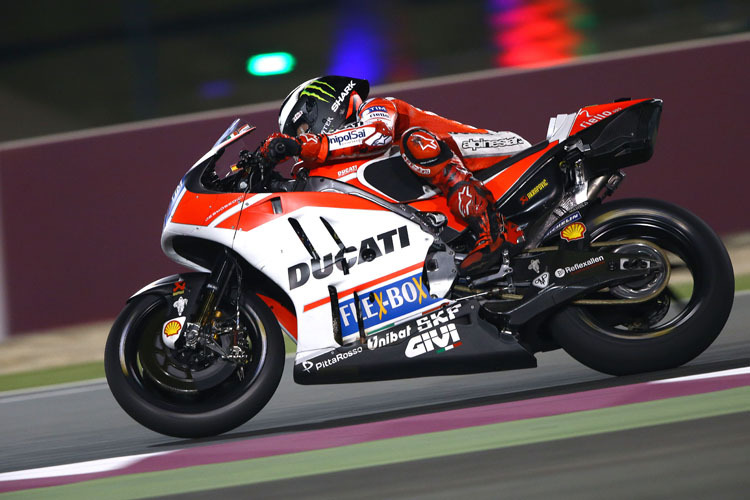 Jorge Lorenzo auf der Ducati