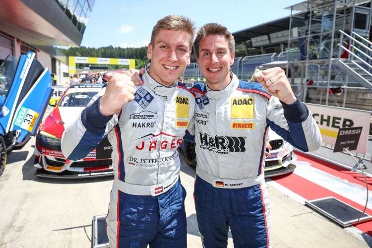 Großer Jubel am Red Bull Ring bei Thomas Jäger (li.) und Michael Schrey