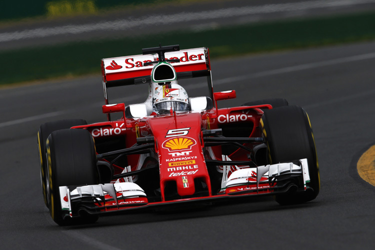 Sebastian Vettel, der schnellere Ferrari-Pilot